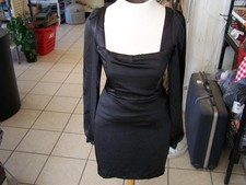 Lulus Elegant Black Long Sleeve Bodycon Dress Women's size S Made with Love