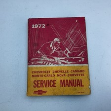 1972 Chevrolet Service Manual Chevelle Camaro Corvette Nova Monte Carlo 1972 Chevrolet Service Manual Chevelle Camaro Corvette Nova Monte Carlo