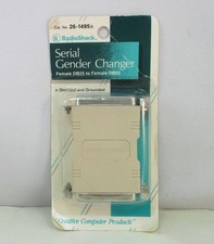 Radio Shack 26-1495B Serial Gender Changer - Female DB25 to Female DB25 - NEW