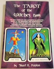 THE TAROT OF THE WITCHES~ Stuart Kaplan US Games Illustrated 2nd Edition PB BOOK