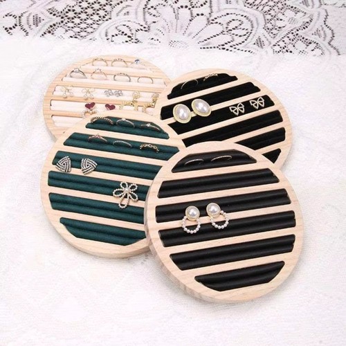 Velvet Lining Jewelry Display Rack Storage Tray Jewelry Organizer Shop Decor - Picture 6 of 16