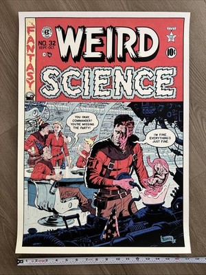 Paolo Rivera Mondo Weird Science Cover Art Print Numbered 127/225 2013 EC Comics