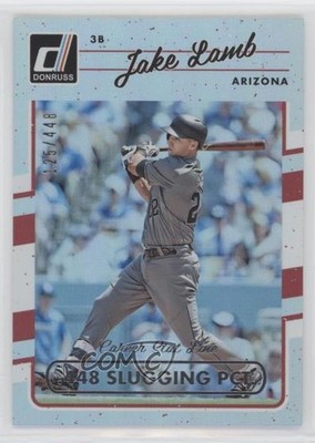 2017 Panini Donruss Stat Line Career 125/448 Jake Lamb #49 0l2