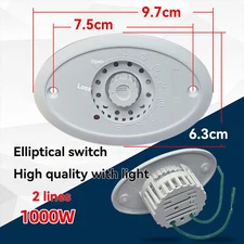Temperature Control Switch High-power Infinitely Adjust for Heaters/Grill Ovens