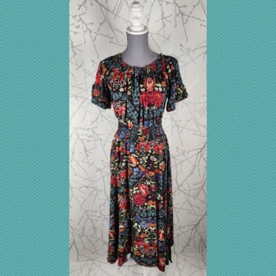 knee length dresses for ladies Serenade print- Eve Midi by Jaase (Plus sizes available)  Little Homebody