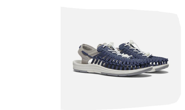 Sandalias Keen Uneek para hombre edición limitada OVNI/azul marino $160 auténticas