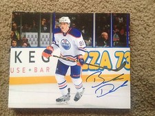 Brandon Davidson Autographed 8x10 Photo Edmonton Oilers Regina Pats