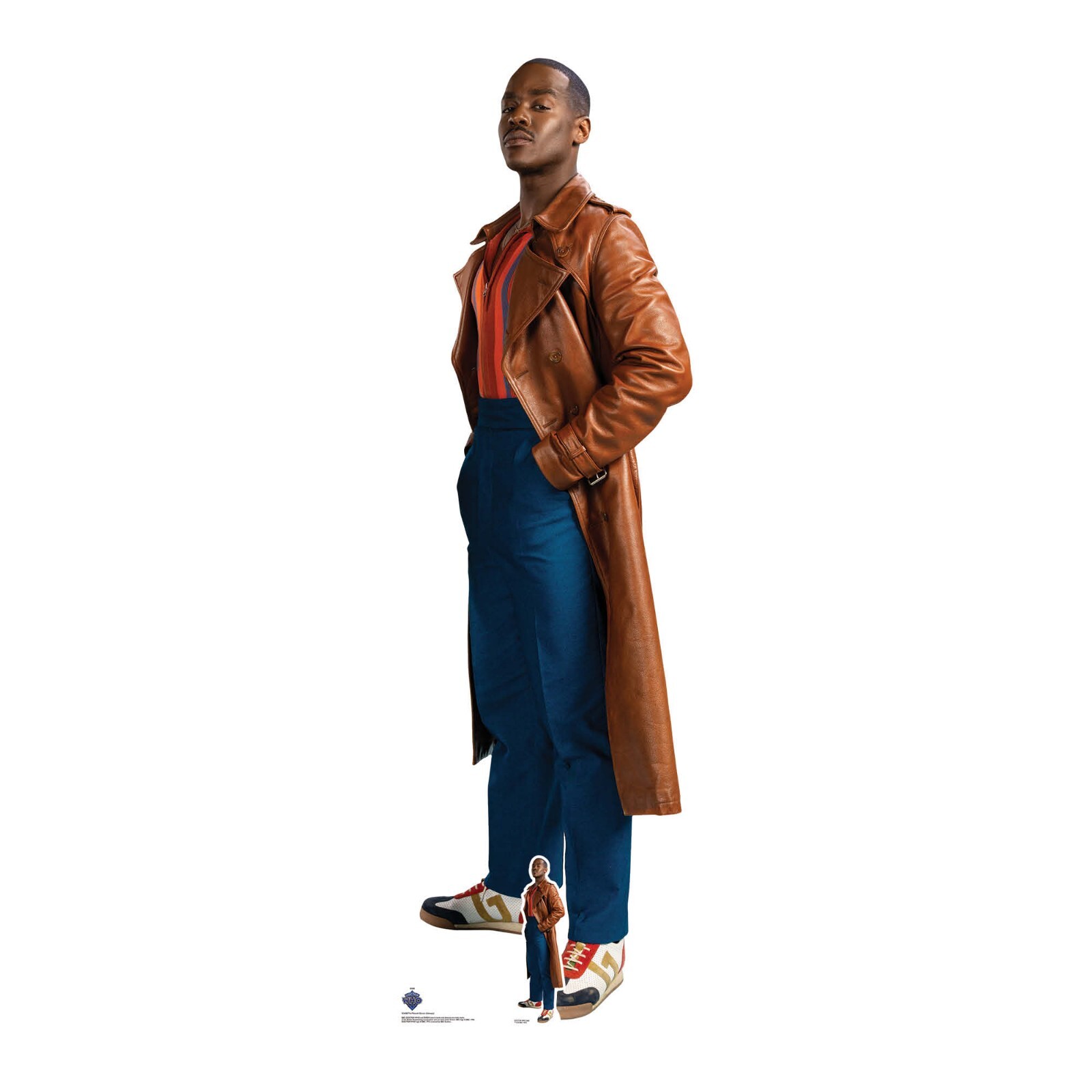 Ncuti Gatwa Fifteenth Doctor Who Lifesize Cardboard Cutout Side Pose Free Mini