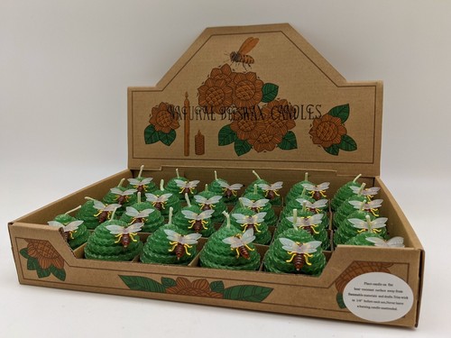 Natural Beeswax Candle Red With Strawberry Scent 24pcs/Box/Pure Bee Wax /Scented - Picture 5 of 8