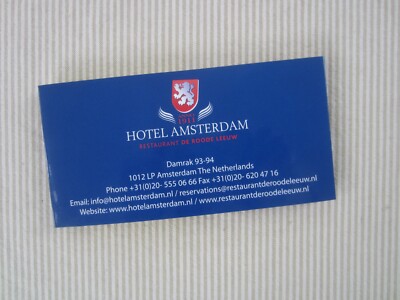 2015 Hotel Amsterdam Room Amenity Stationary Post It Notes | eBay