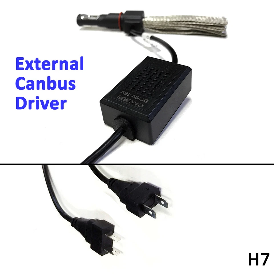 2x Fanless H7 Canbus LED Headlight Kit 12V 6000K Xenon White Bulb Super Bright - Image 3 of 4