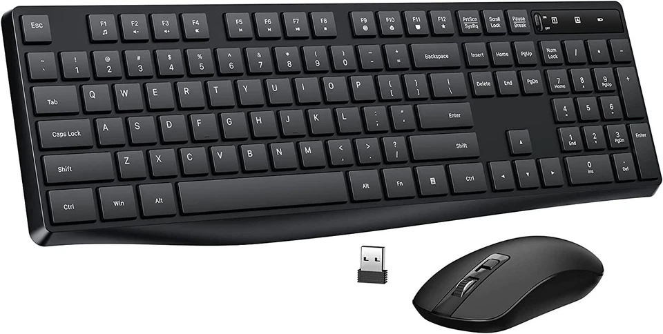 Wireless Keyboard and Mouse Combo - Plug-and-Play 2.4G - 3 DPI Adjustable - Image 3 of 4
