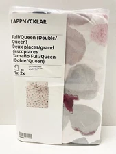 Ikea LAPPNYCKLAR Full/Queen Duvet cover and pillowcases, white/multicolor - NEW