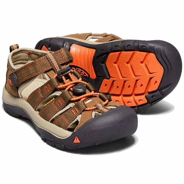 KEEN Newport H2 Hiking Sandals Dark Earth/Spicy Orange 1018270 Sz
