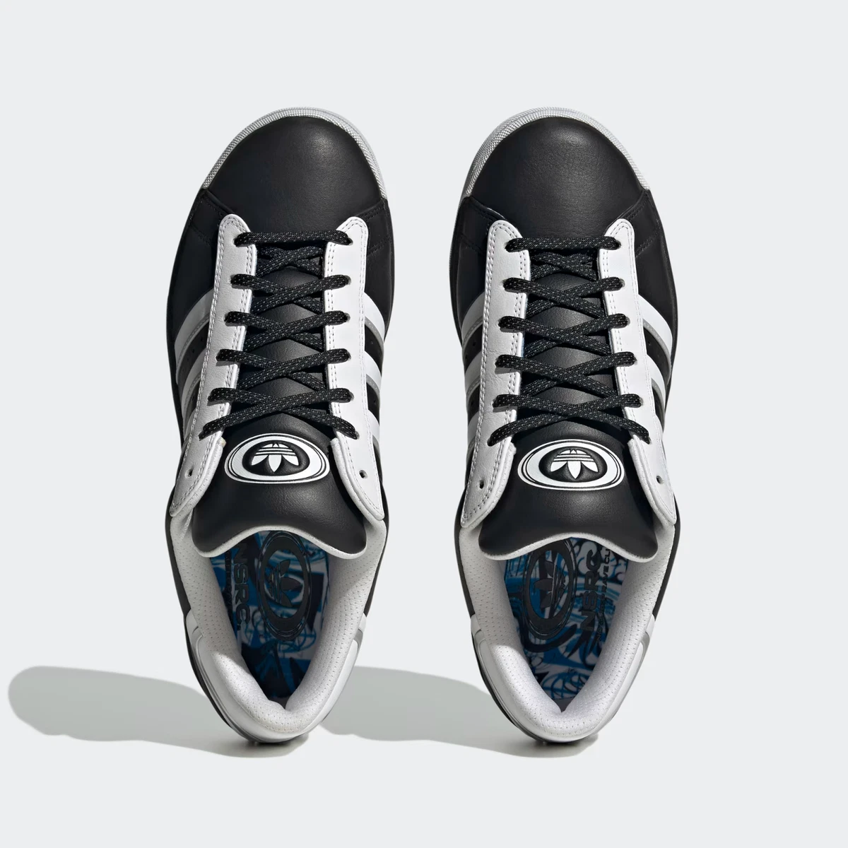 adidas Originals Mens Campus Shoes in Black and White eBay