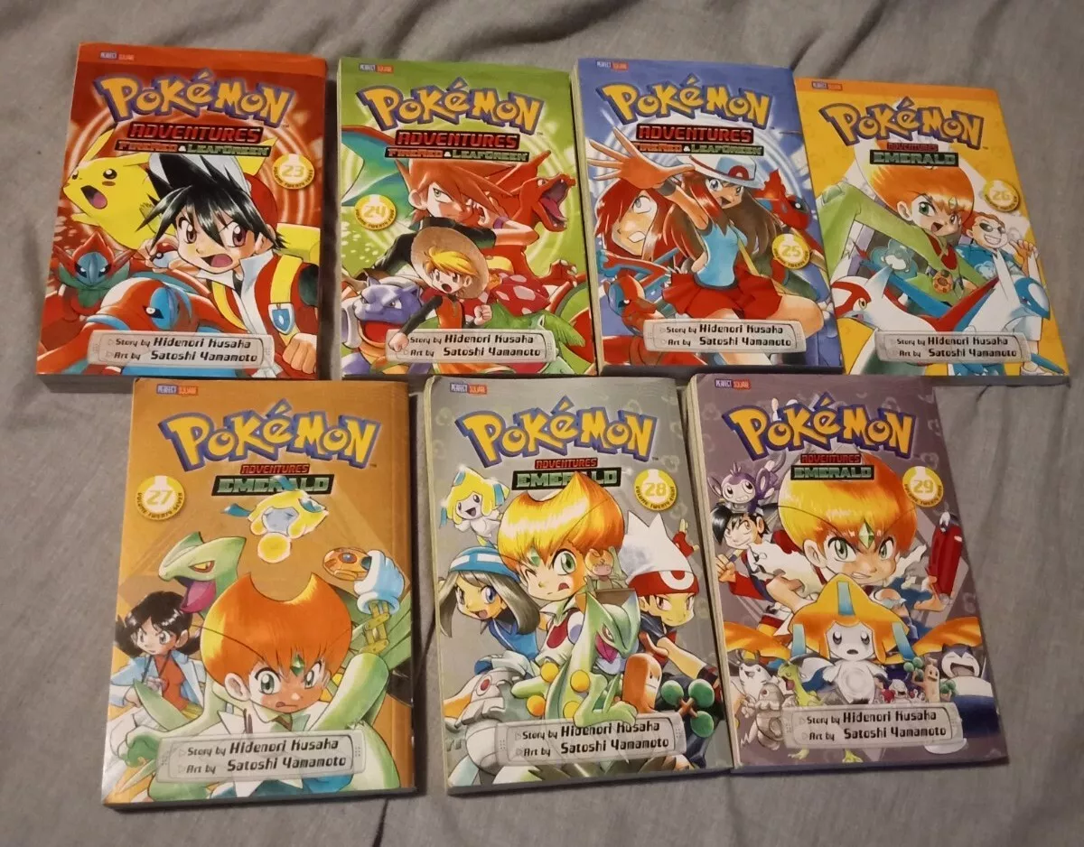 Pokemon Manga Adventures Firered & Leafgreen Emerald Vols. 23-29 English