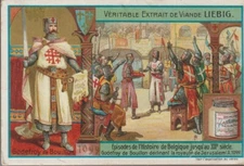 Chromo meat liebig - Godefroy de Bouillon (episodes history of Belgium)