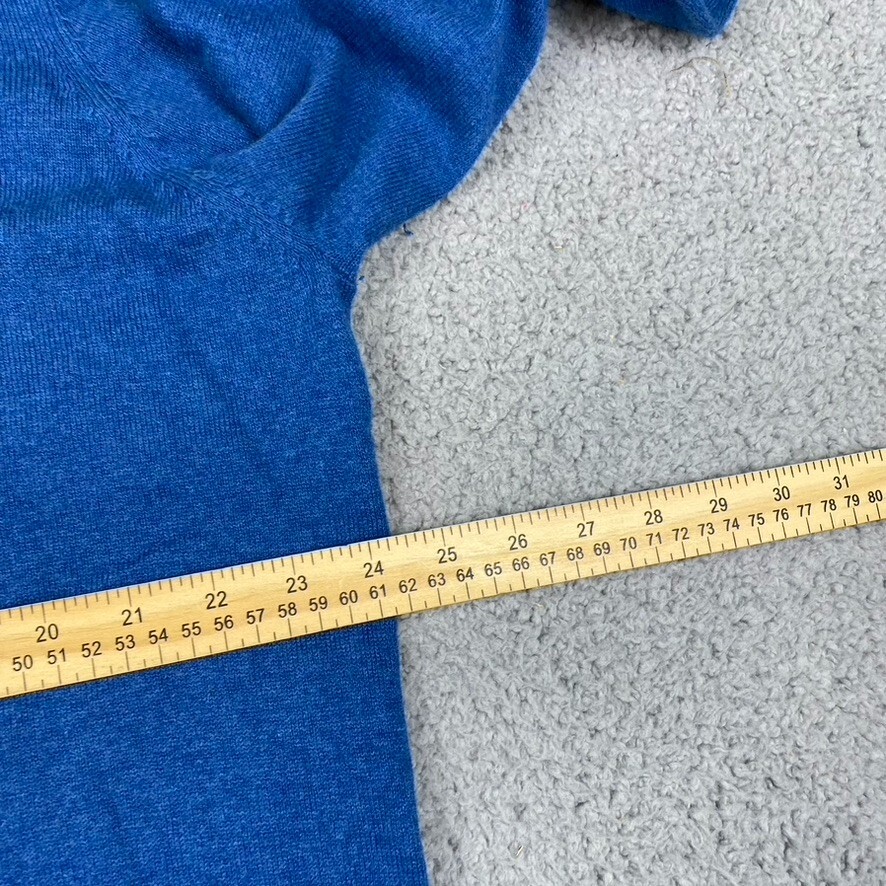 LL Bean Quarter Zip Lightweight Pullover Sweater Men’s XL Blue Cashmere