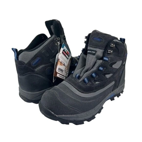 Khombu Thermolite Men’s Weatherproof Winter Boots Sz 11 New No Laces