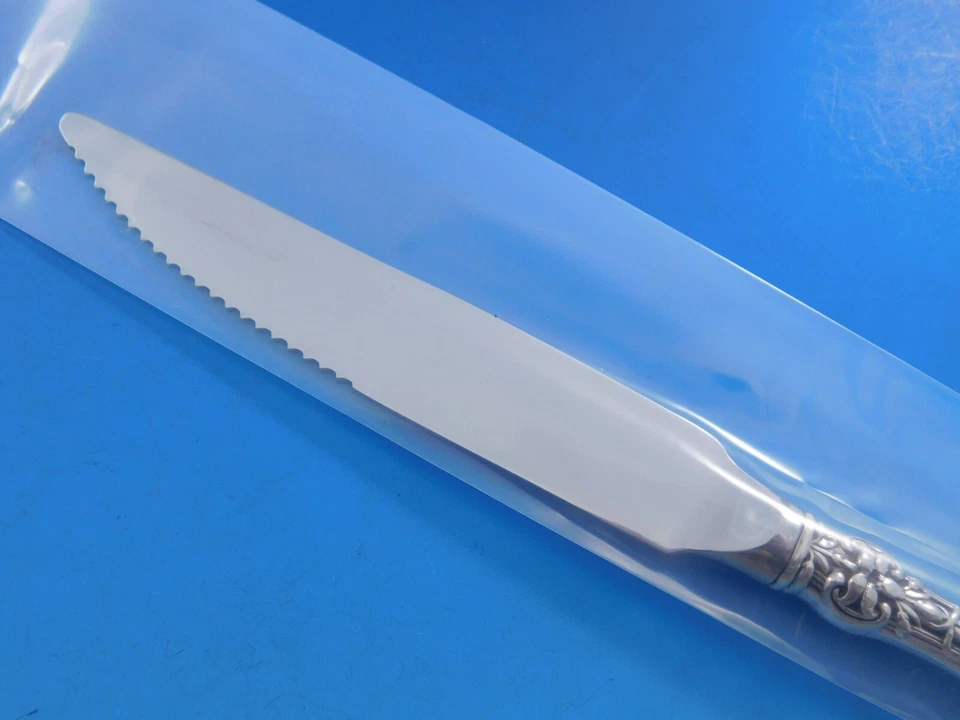 Old Orange Blossom by Alvin / Gorham Sterling Silver Steak Knife Serrated Custom - Image 3 of 4