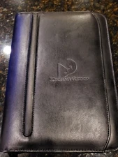 NEW RARE Leed's Dreamworks Black Portfolio/ Organizer Zipper Closure 10" X 7.5"
