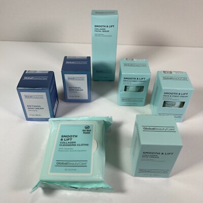 Global Beauty Care Smooth & Lift Neck Chest Retinol Skin Anti-aging Cream Lot 7x