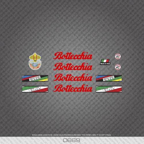 0669 Bottecchia Professional Bicycle Stickers Decals Transfers