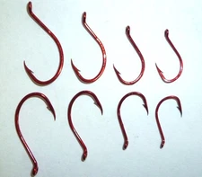 VMC OCTOPUS BEAK HOOKS - BULK - YOUR CHOICE OF SIZES - 9299 - TIN RED - 9299TR