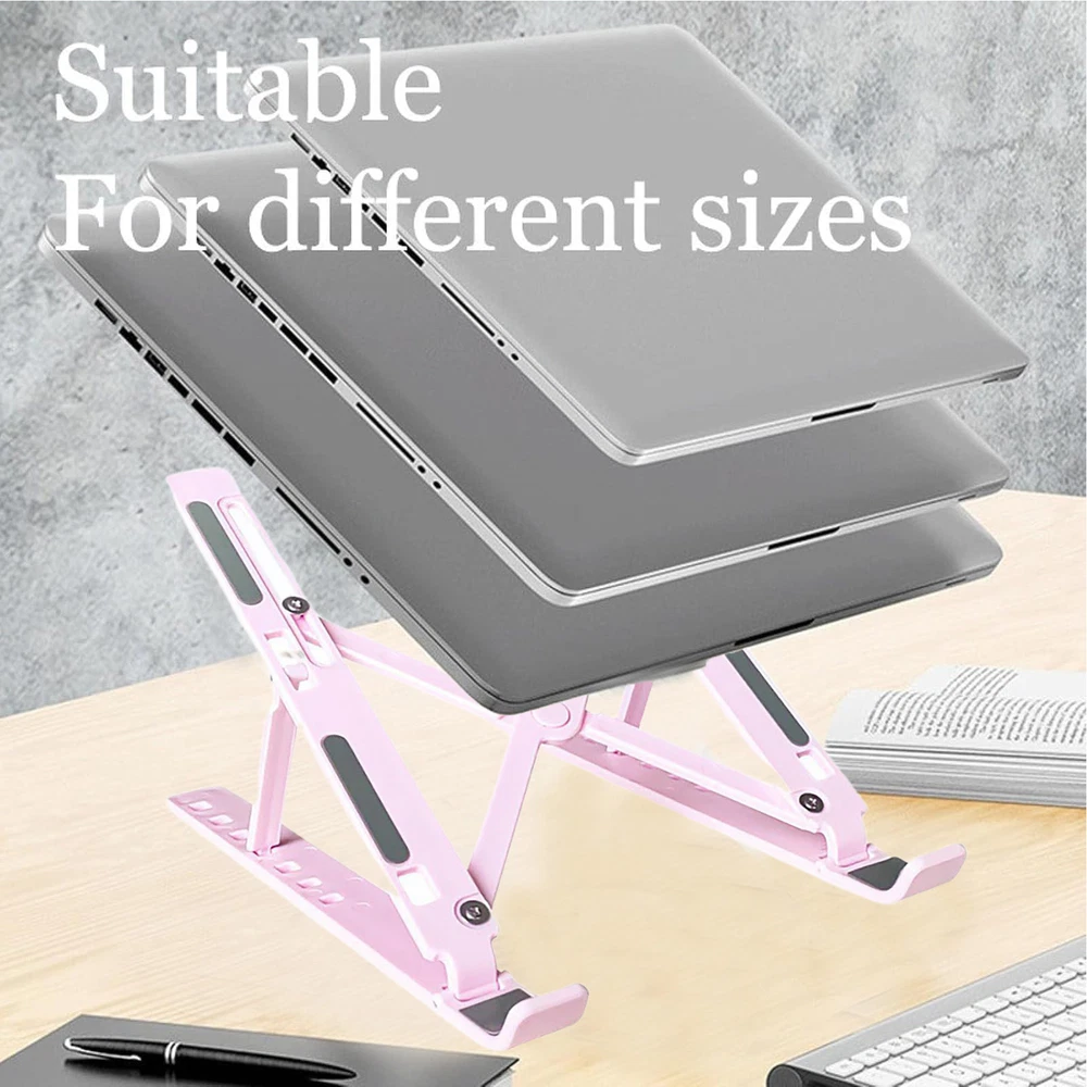 Laptop Stand Ergonomic Portable Laptop Riser Adjustable Height Laptop Holder