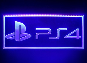 Neon Signs Tools Home Improvement Lighting Ceiling Fans Playstation 4 Ps4 Led Sign Light Blue Viventodvere Sk