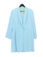 Hamells Women's Blazer Uk 14 Blue Polyester With Other Overcoat