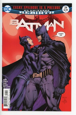 BATMAN #24 NEAR MINT CATWOMAN PROPOSAL 2017 DAVID FINCH 2nd PRINT VARIANT b-155
