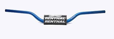 Guidon 28.6mm MX Fatbar bleu McGrath court avec mousse de protection