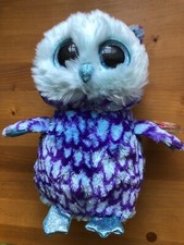 Ty Beanie Boos Oscar the Owl 9" - pre-owned, with tag in protector
