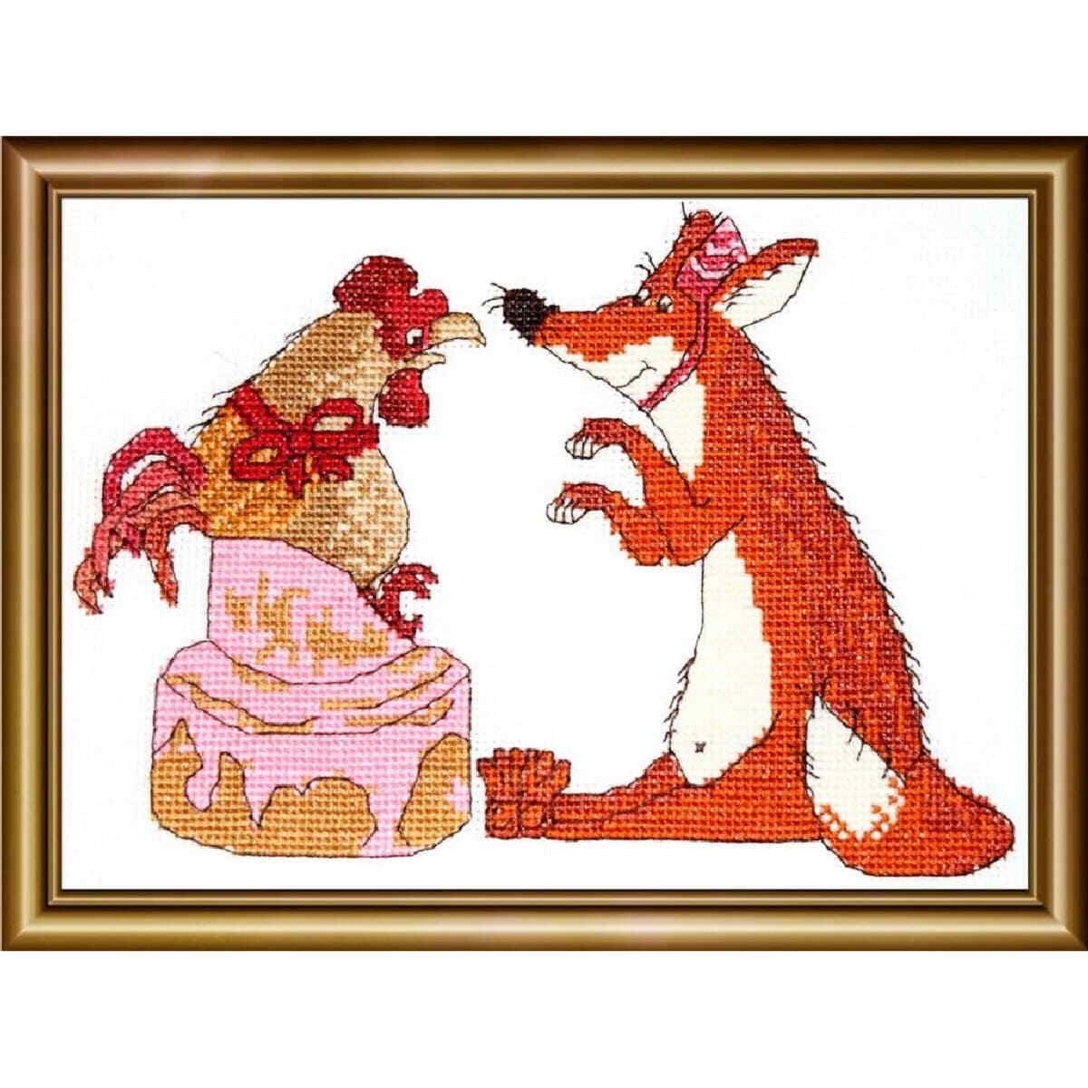 Aine counted cross stitch kit ""Happiest Birthday"", 21x15cm, DIY
