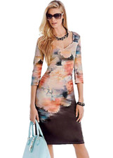 KALEIDOSCOPE PRINT DRESS SIZE 8 NEW