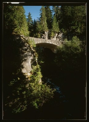 6. THREE-QUARTER ELEVATION, FACING NORTHEAST - Christine Falls Bridge, Spanning