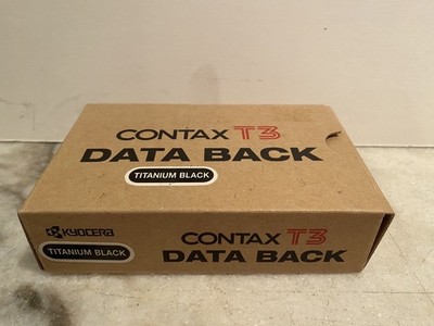 Contax T3 Data Back Titanium Black