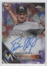 2016 Topps Chrome Rookie Purple Refractor /250 Brian Ellington #RA-BE Auto gy2