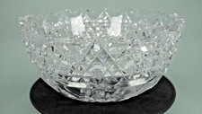 Estate 8 American Brilliant Period Crystal Glass Cut Bowl