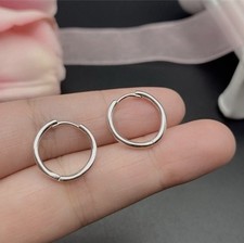 Massive S925 Sterling Silber kleine schlichte...