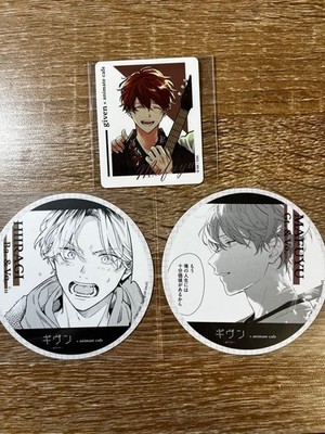 GivM Anime Cafe Coaster Sticker  Mafuyu Sato & Haruka Kashima  Collectible