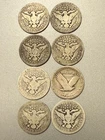 Barber Walking Liberty Quarter Lot 8 Coins 1901, 1905, 1907, 1909, 1916D, 1928