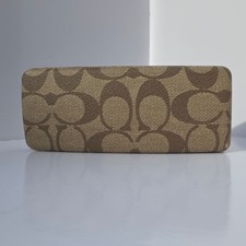 COACH SIGNATURE Case Unisex Brown Signature C Canvas Hard Sunglass Glasses Box