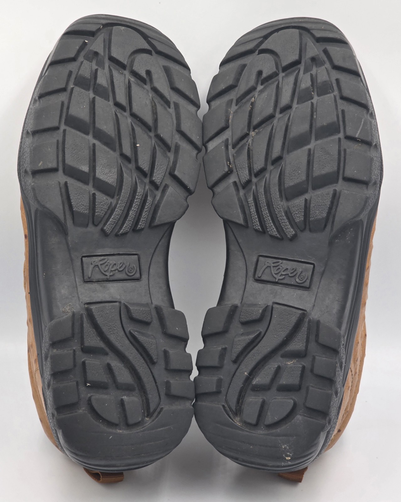 Roper Men's 9 Leather Performance Slip-On Ostrich… - image 12