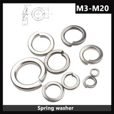 M2 M3 M4 M5 M6 M8 M10 M12 201 STAINLESS STEEL CURVED FLAT SPRING LOCK WASHERS