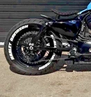 Harley Tire Lettering MOTORCYCLE Decal Bike Sticker Set size -0.75" 8pcs decal