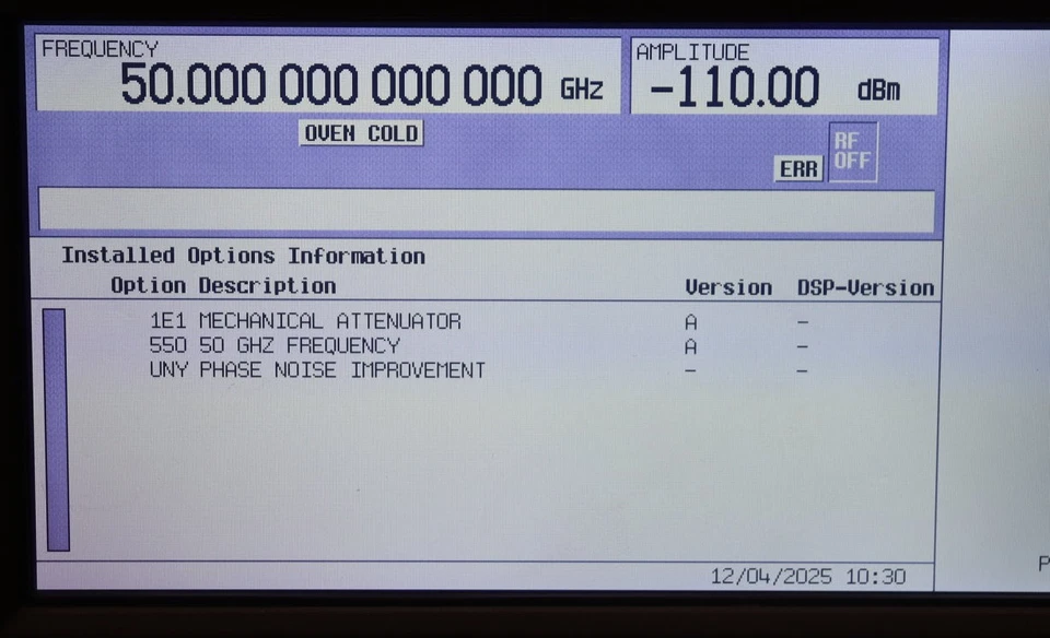 Agilent Keysight E8257D PSG Signal Generator 250kHz-50GHz opt 550/1E1/UNY GOOD - Image 4 of 4