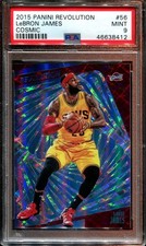 2015-16 Revolution Cosmic #56 LeBron James card /100 PSA 9