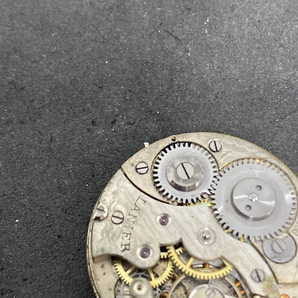 Movimiento Reloj Bolsillo Lanier Talla 0s Swiss Hunter Piezas Antiguas F8563 Foto 4 de 4